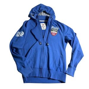 HammerSmith Italy Full Zip Hoodie‎ Sweatshirt Mens Large Blue Graphic Italy #39